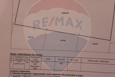 Teren intravilan de vanzare - 822 mp, Strada Postalionului - 9