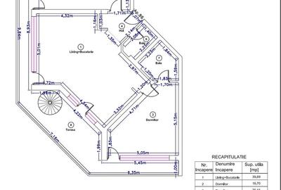 Apartament 3 cam zona Cortina North & My Place - 14