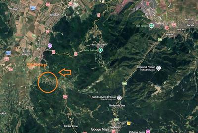 Teren extravilan de 2400 mp, în Cheile Râșnoavei - 2