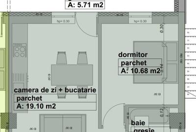 Apartament cu 2 camere semidecomandat în Vasile Alecsandri