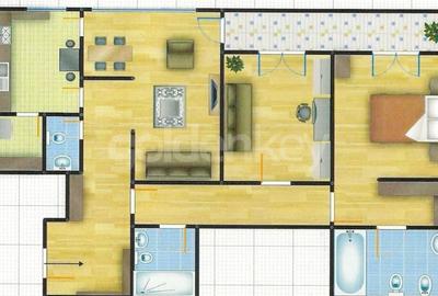 Apartament mobilat cu 3 camere | piscina | sala fitness | 2 parcari - 18