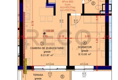 Apartament cu 2 camere decomandat în Oșorhei - 1