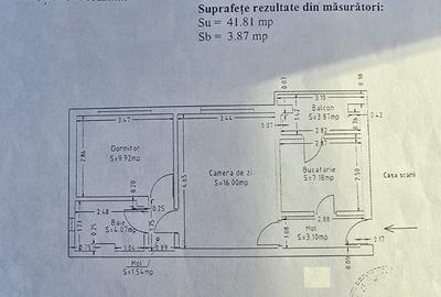 Apartament cu 2 camere semidecomandat în Poarta 6