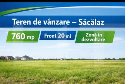 Teren de 760 mp, în Săcălaz
