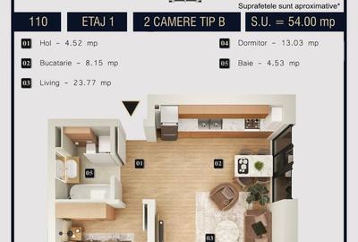 Apartament cu 2 camere decomandat în Militari - 4