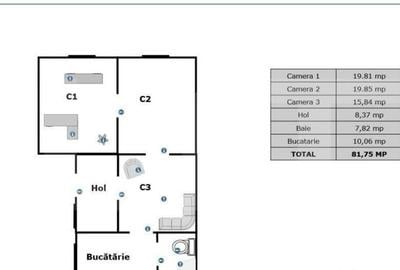 Casa 3 camere, 82 mp, curte de 1200 mp, zona Gheorgheni, po - 2