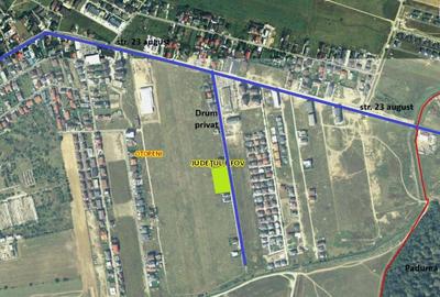 Teren 23 august intravilan 3000m2, 92ml deschidere cu autorizatie - 3