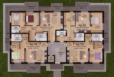 Apartament cu 3 camere decomandat în Micro 17 - 1