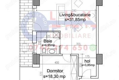 Apartament cu 2 camere semidecomandat în E3 - 1