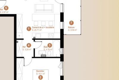 Apartament cu 2 camere în Central - 9