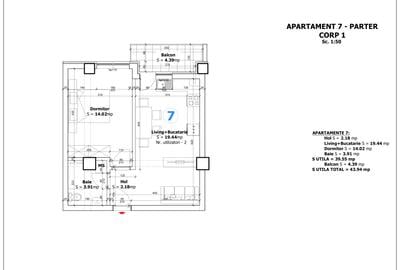 Apartament cu 2 camere decomandat în Central - 3