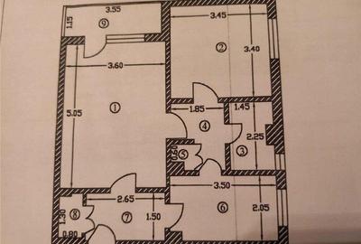 Apartament cu 2 camere decomandat în Trivale