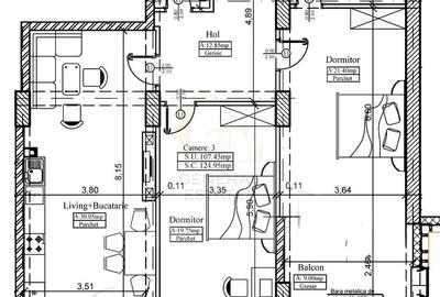 Vânzare apartament PREMIUM cu 3 camere | COPOU | 110 m.p - 16
