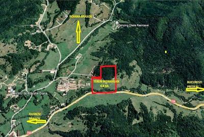 Teren superb intravilan cu PUZ  zona Rasnov Cheile Rasnoavei