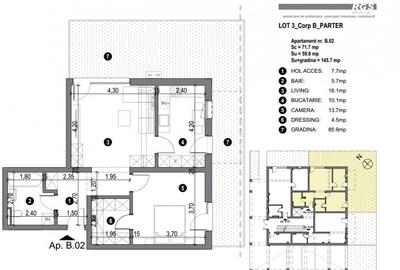 Apartament cu 2 camere semidecomandat în Freidorf - 11
