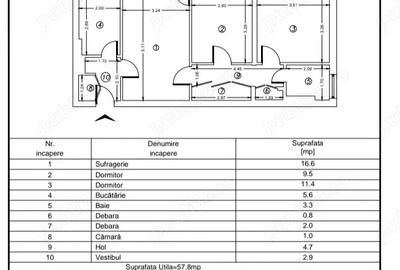 Apartament 3 camere, etajul 1, zona parc IOR - 10