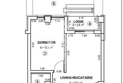 Apartament cu 2 camere open space Torontalului - 5