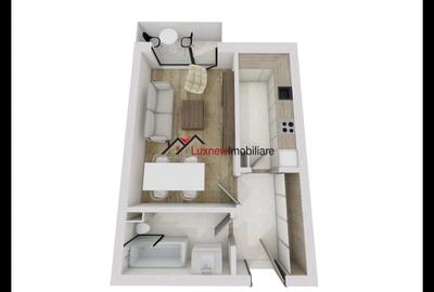 Apartament  finisat, decomandat 37 mp plus balcon 3 mp, etaj intermediar. - 1