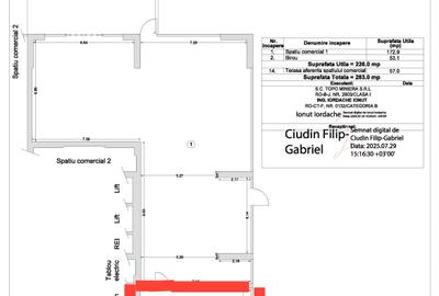 Spațiu comercial, de 53 mp, în 13 Septembrie - 6
