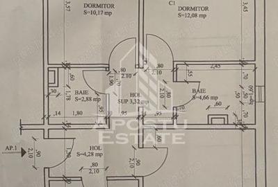 Apartament cu 3 camere, decomandat, 2 bai, zona Calea Aradului Apartament cu 3 camere, decomandat, 2 bai, zona Calea Aradului - 10
