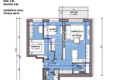 Metrou Obor - Apartament 3 Camere 86 mp - Complex cu Piscina Lounge si Parc - 2