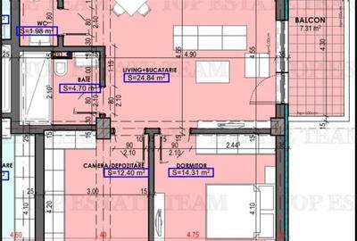Apartament cu 3 camere în Brătianu - 1