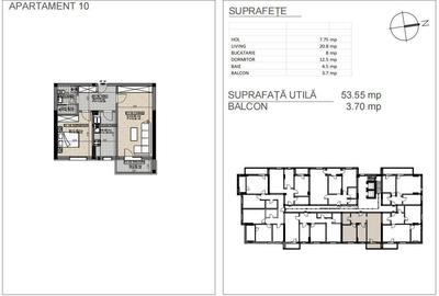 Apartament cu 2 camere în Berceni - 3
