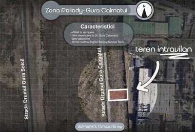 Teren Intravilan | Pallady | G2a UTR | deschidere 15 m | 750 mp - 5