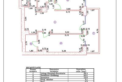 Apartament cu 3 camere semidecomandat în Băneasa - 23