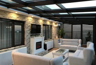 Penthouse 3 camere, 110 mp + terasa 80 mp, centrala, metrou, 3 locuri parcare