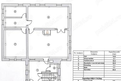 Vanzare vila 6 camere 264mp + garaj + garsoniera separata + 1490mp Centru Snagov Ilfov Nufarului 50A - 3