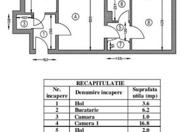 Apartament cu 2 camere semidecomandat în Drumul Taberei