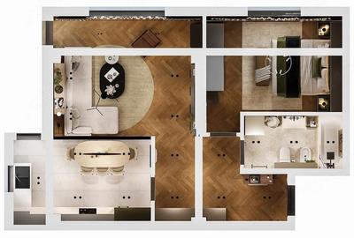Apartament cu 2 camere decomandat în Central - 5