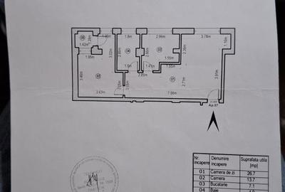Apartament cu 2 camere decomandat în Central