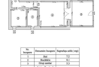 Apartament cu 2 camere nedecomandat în Central - 18