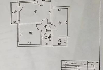 Apartament cu 3 camere semidecomandat în Micro 17 - 7