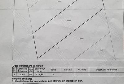 Teren de 812 mp, în Exterior Vest - 1