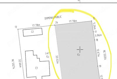 Casă cu Teren 1224 Mp în Central