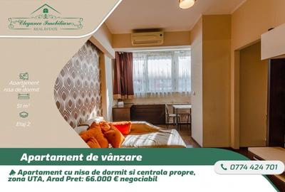Apartament cu 2 camere semidecomandat, mobilat în UTA - 1