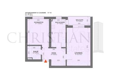 Apartament cu 2 camere decomandat în Lujerului
