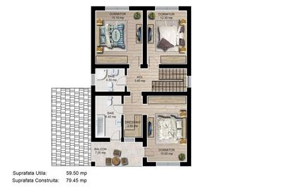Casa individuala 4 camere 3 bai garaj Cartier Izvor Tarlungeni Brasov - 10