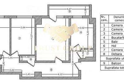 Apartament cu 3 camere decomandat în Titulescu