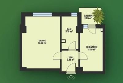 Apartament cu 2 camere decomandat în Tătărași - 8