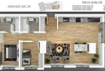 Apartament cu 2 camere în Universitate - 2