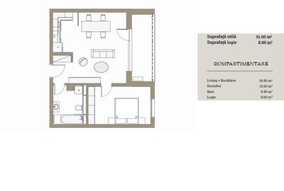 Apartament cu 2 camere nedecomandat în Aradului - 2