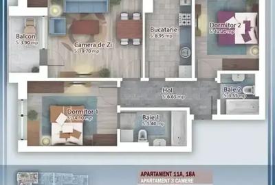 Apartament cu 3 camere decomandat în Theodor Pallady - 2