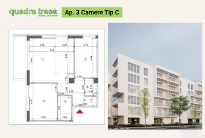 VÂNZARE 3 CAMERE // QUADRA TREES // DIRECT DEZVOLTATOR - 1