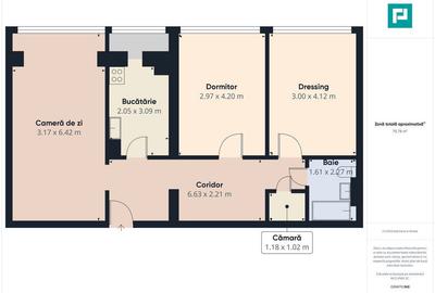 Apartament cu 3 camere decomandat în Central - 2