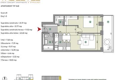 Apartament cu 2 camere decomandat în Băneasa - 1