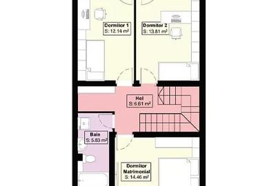 CASA PREMIUM CU 4 CAMERE , COMPLEX REZIDENTIAL PLATOU GALATA - 10